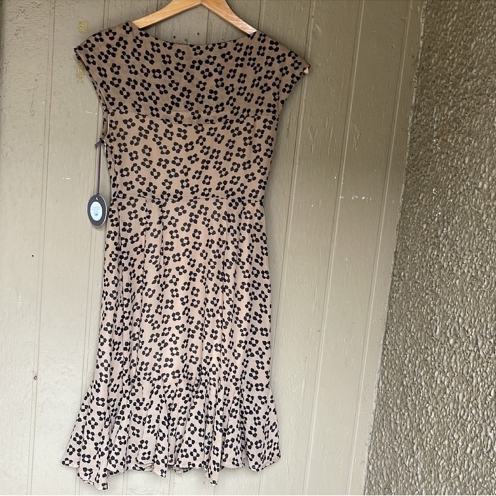 Anthropologie Eva Franco Gilbert Leopard Print Dress in polka spot
